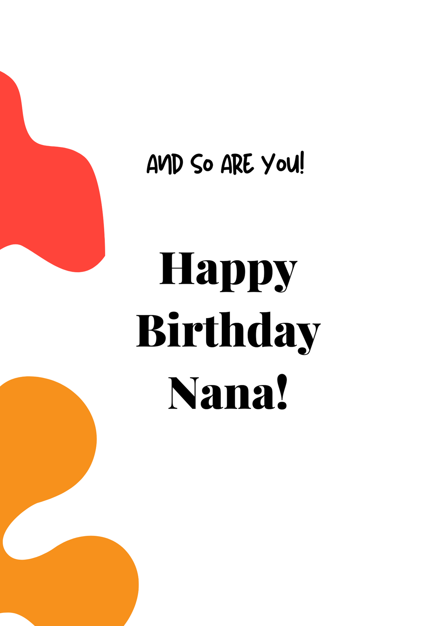 Nana's Birthday
