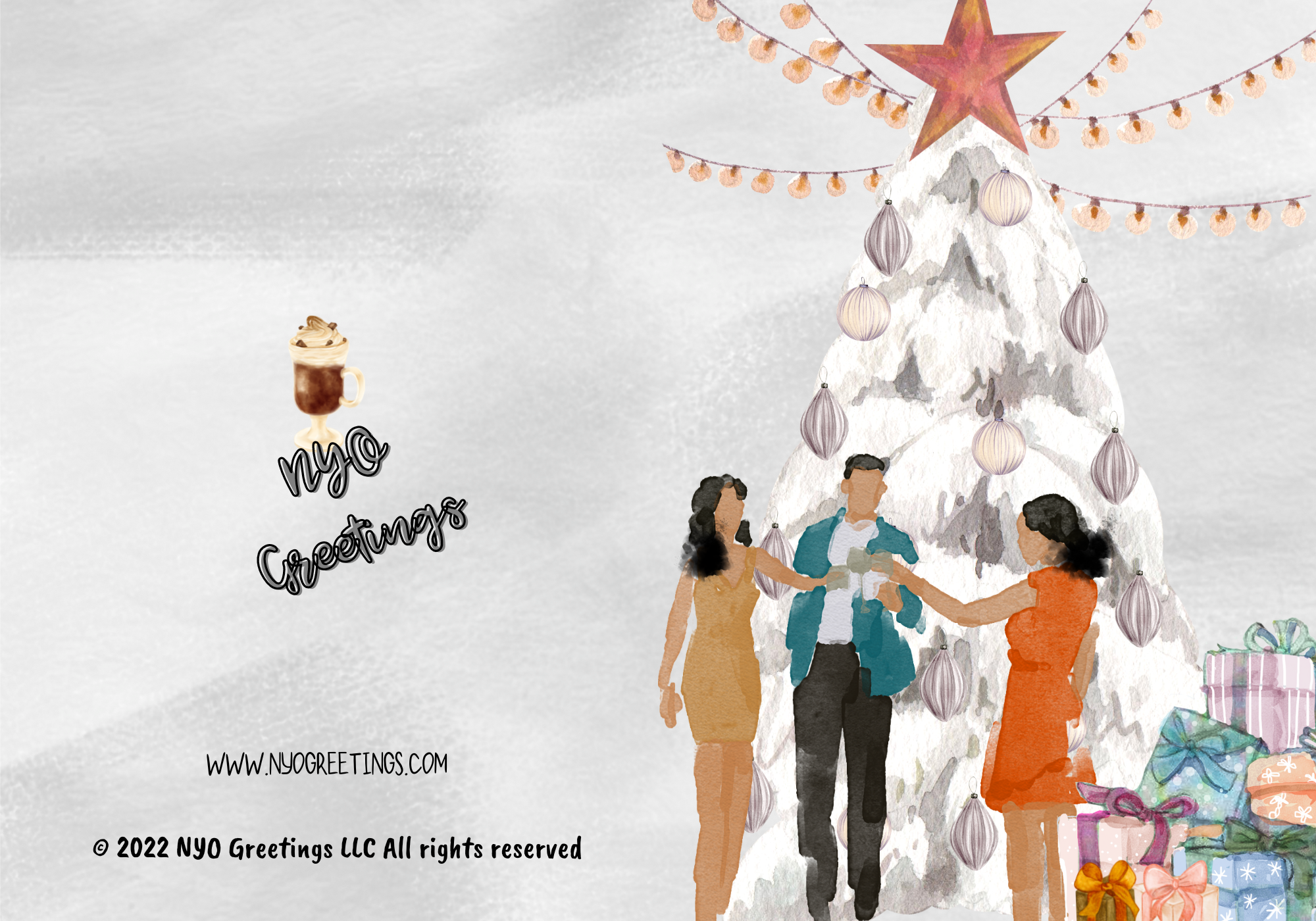 Christmas Watercolor Card Bundle