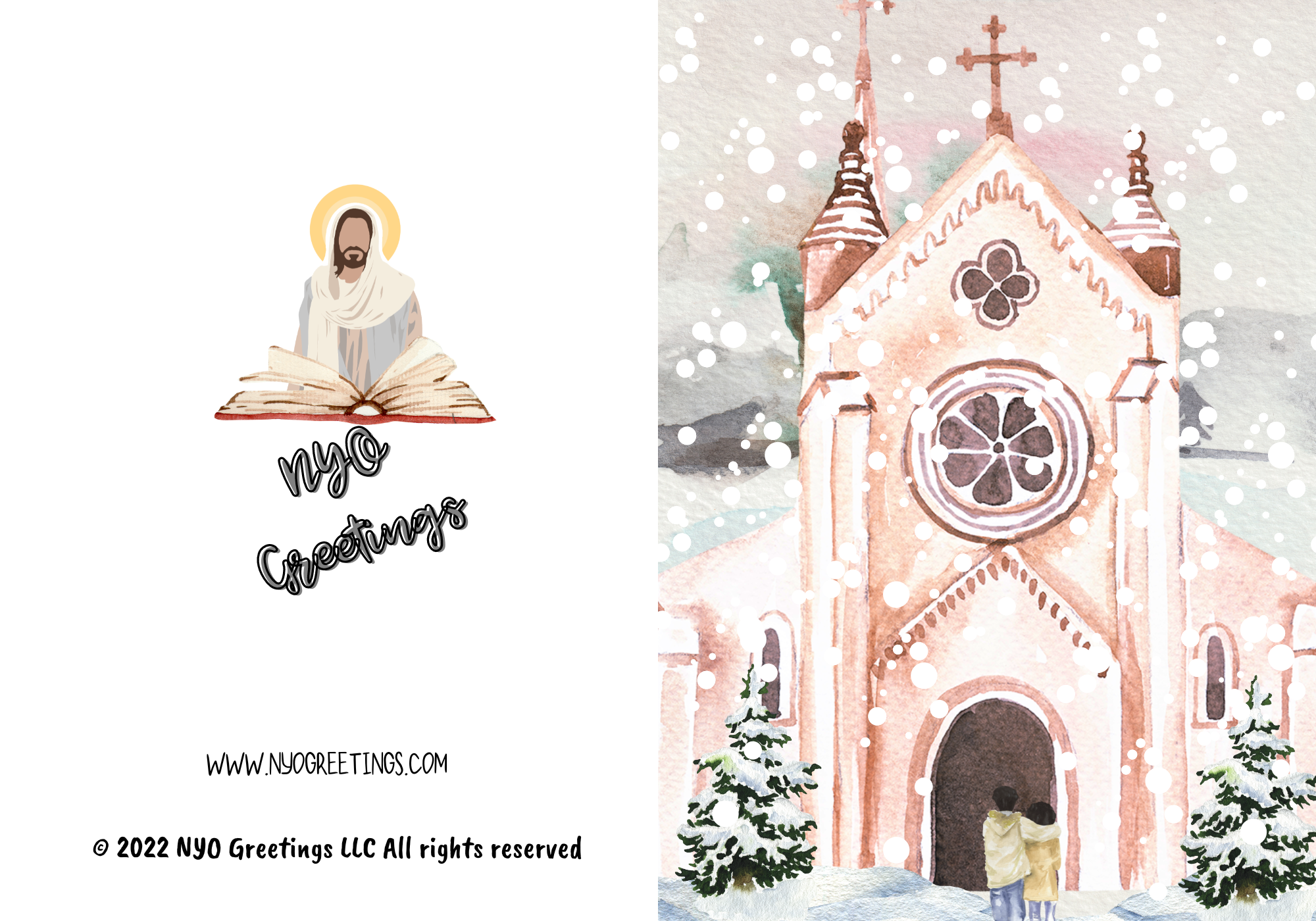 Christmas Watercolor Card Bundle